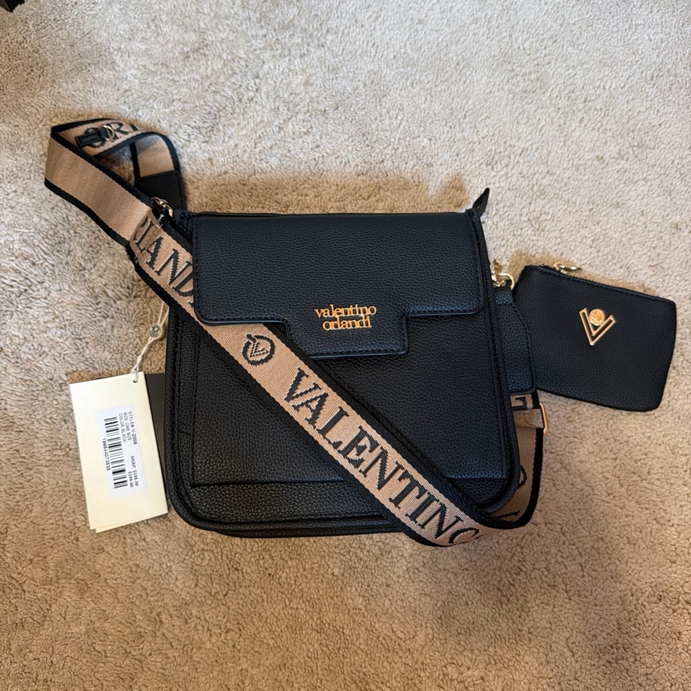Valentino orlandi NWT bag and coin purse. $200 value. Stylish crossbody sash